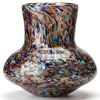 Vaso in Vetro di Murano "Marfi" H23 - Multicolor Lavorazione Arlecchino